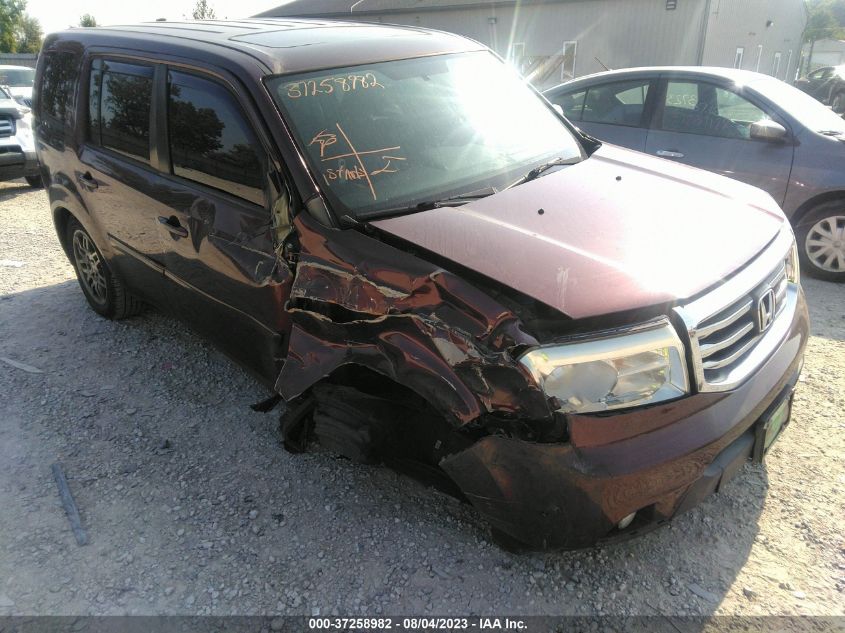 2013 HONDA PILOT EXL - 5FNYF4H58DB033392