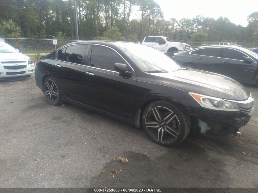 2017 HONDA ACCORD SEDAN SPORT SE - 1HGCR2F1XHA061104