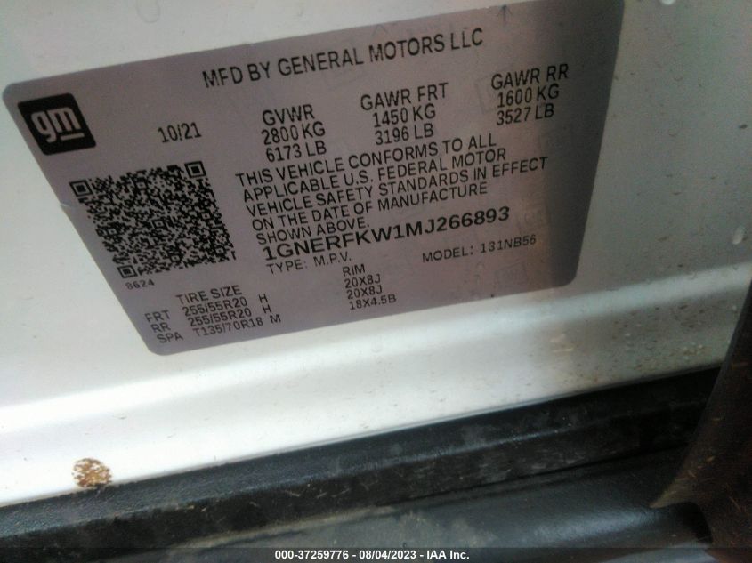 2021 CHEVROLET TRAVERSE LS - 1GNERFKW1MJ266893