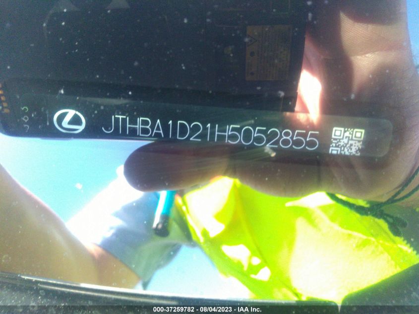 2017 LEXUS IS IS TURBO - JTHBA1D21H5052855