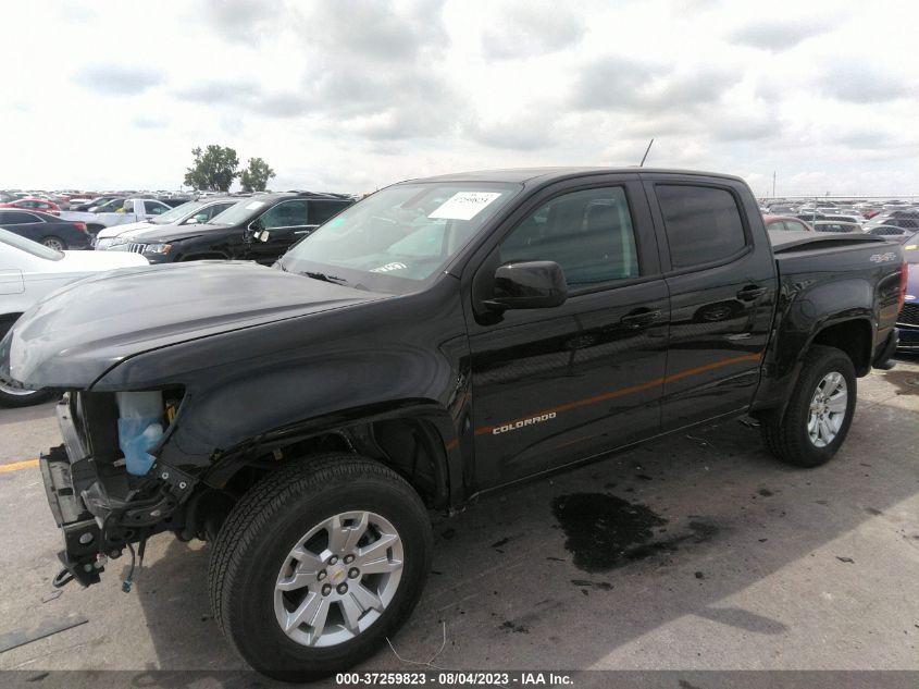 2021 CHEVROLET COLORADO LT - 1GCGTCEN5M1109601