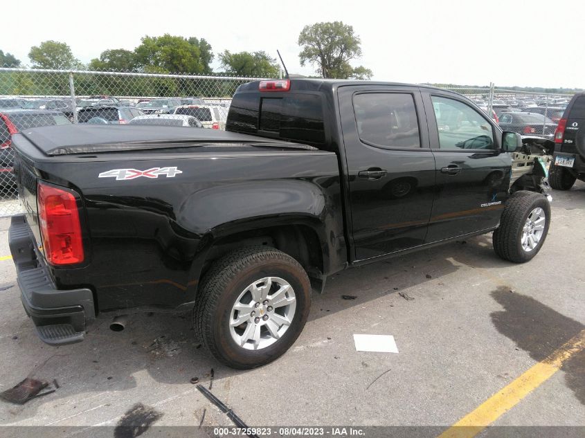 2021 CHEVROLET COLORADO LT - 1GCGTCEN5M1109601