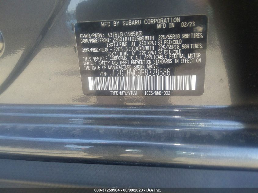 2023 SUBARU CROSSTREK LIMITED - JF2GTHMC9P8328586
