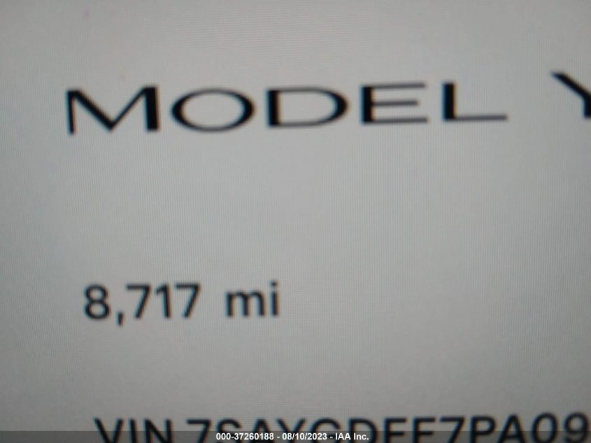 2023 TESLA MODEL Y LONG RANGE - 7SAYGDEE7PA093119