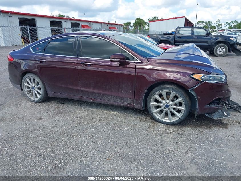 2017 FORD FUSION TITANIUM - 3FA6P0K97HR262908