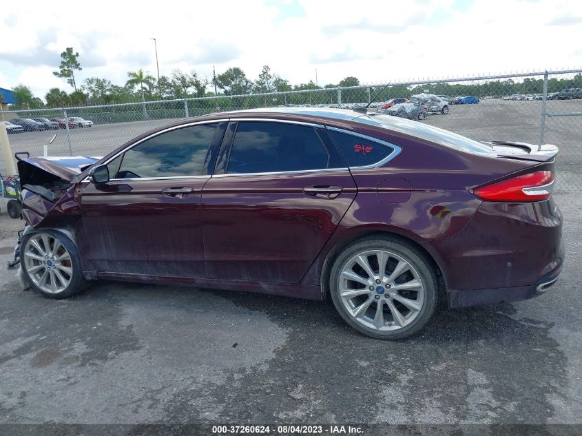 2017 FORD FUSION TITANIUM - 3FA6P0K97HR262908