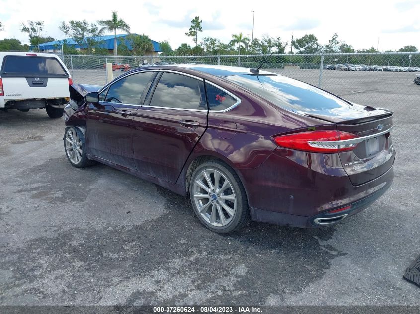 2017 FORD FUSION TITANIUM - 3FA6P0K97HR262908