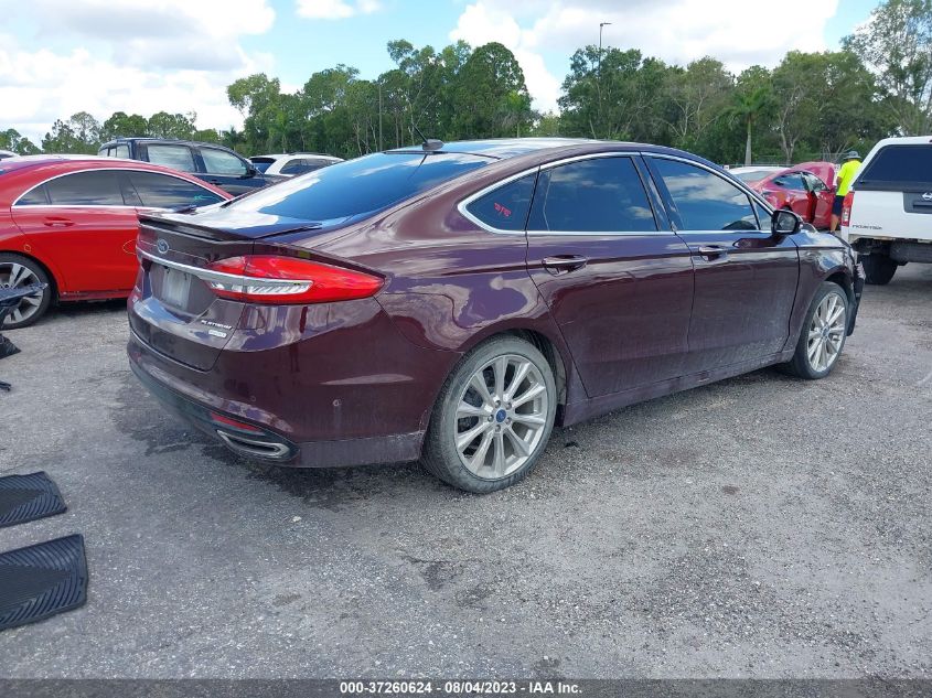 2017 FORD FUSION TITANIUM - 3FA6P0K97HR262908