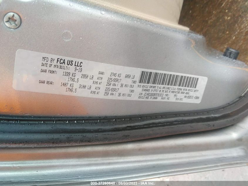2019 DODGE GRAND CARAVAN SE - 2C4RDGBG8KR781812
