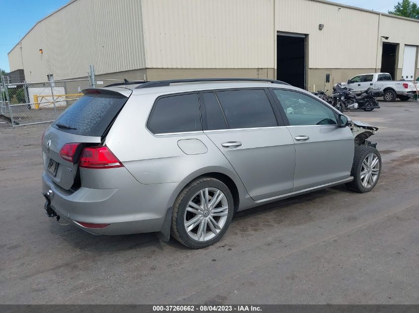 2015 VOLKSWAGEN GOLF SPORTWAGEN TDI S/TDI SE/TDI SEL 3VWFA7AUXFM516290