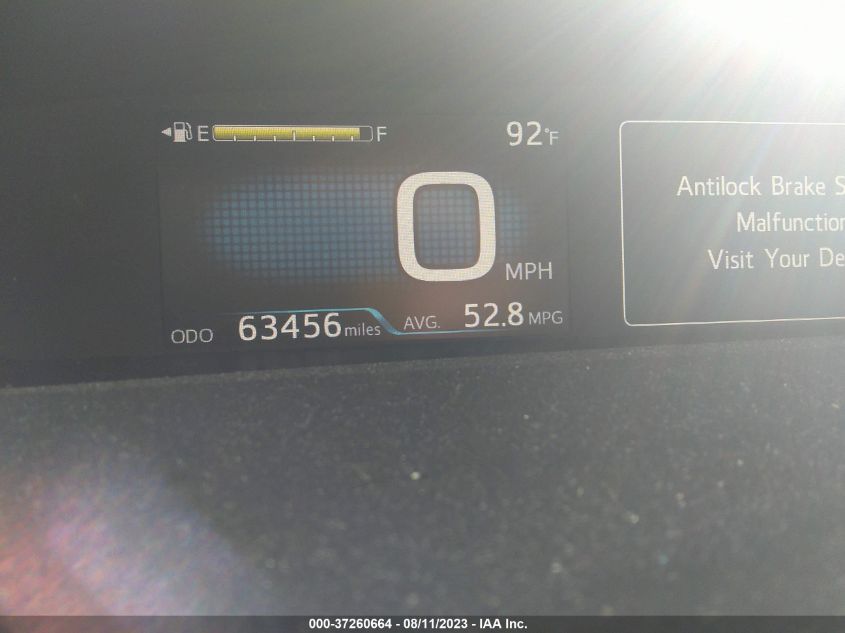 2019 TOYOTA PRIUS L ECO/LE/XLE/LIMITED - JTDKARFU0K3071995