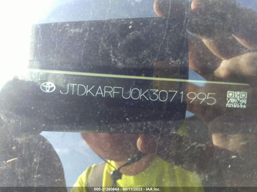2019 TOYOTA PRIUS L ECO/LE/XLE/LIMITED - JTDKARFU0K3071995