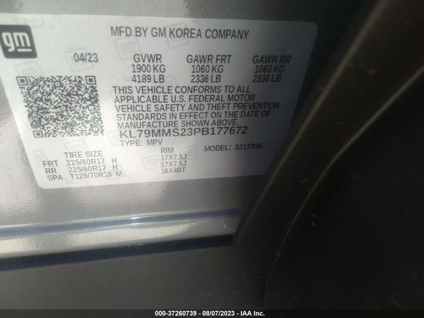 2023 CHEVROLET TRAILBLAZER LS - KL79MMS23PB177672