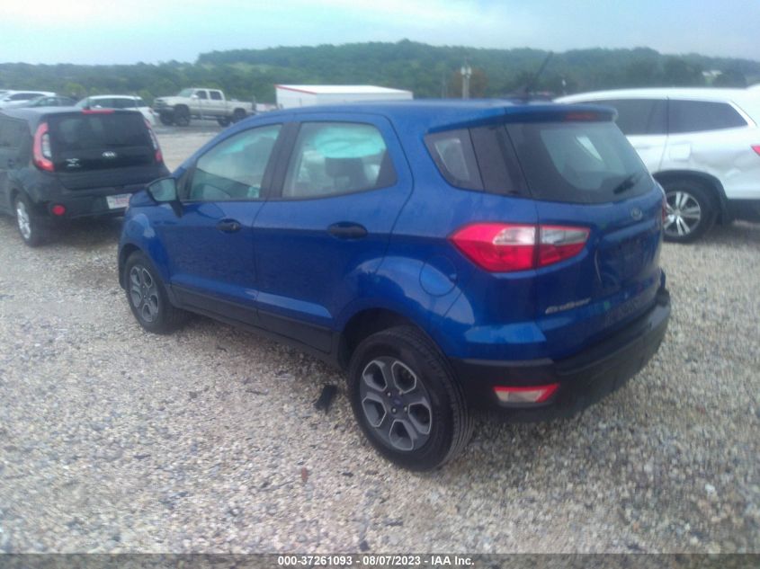 2020 FORD ECOSPORT S - MAJ3S2FE4LC328357