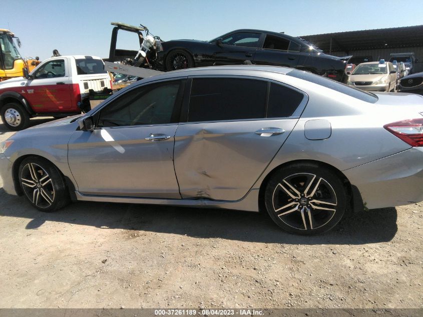 2017 HONDA ACCORD SEDAN SPORT SE - 1HGCR2F19HA290325