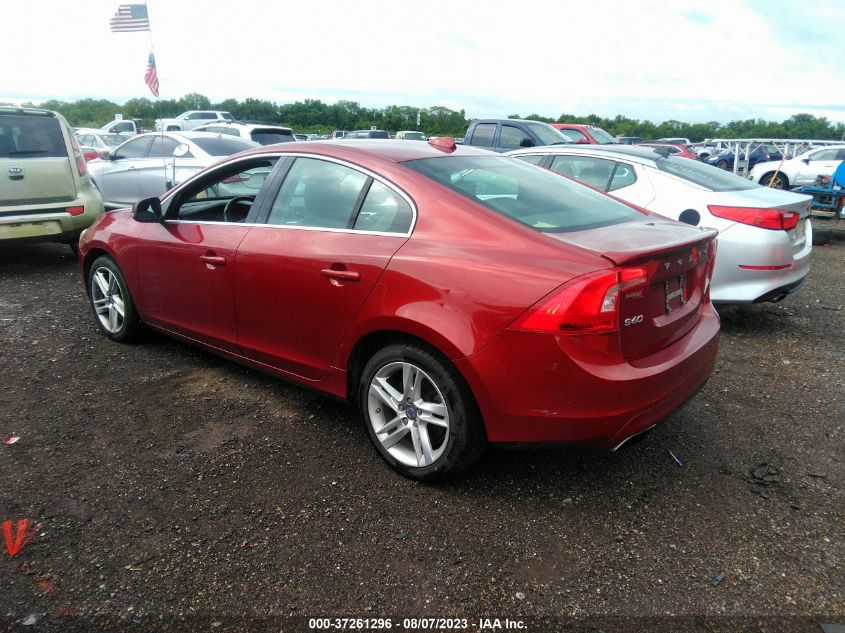 2014 VOLVO S60 T5 - YV1612FS9E2293110
