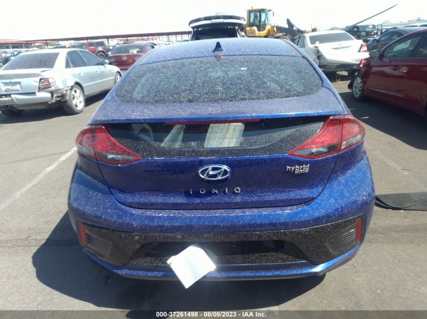 2019 HYUNDAI IONIQ HYBRID BLUE - KMHC65LC8KU164456