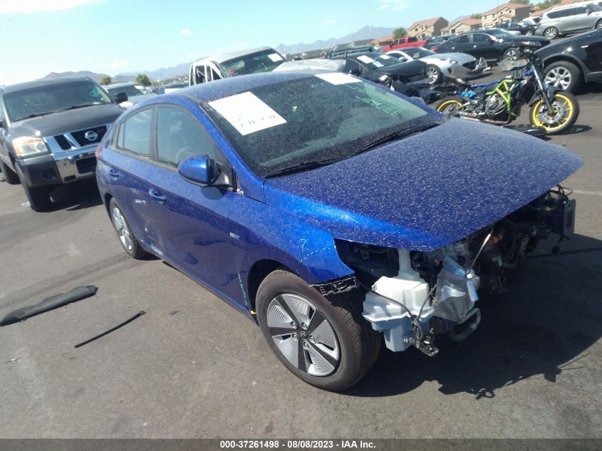 2019 HYUNDAI IONIQ HYBRID BLUE - KMHC65LC8KU164456