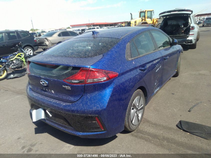 2019 HYUNDAI IONIQ HYBRID BLUE - KMHC65LC8KU164456