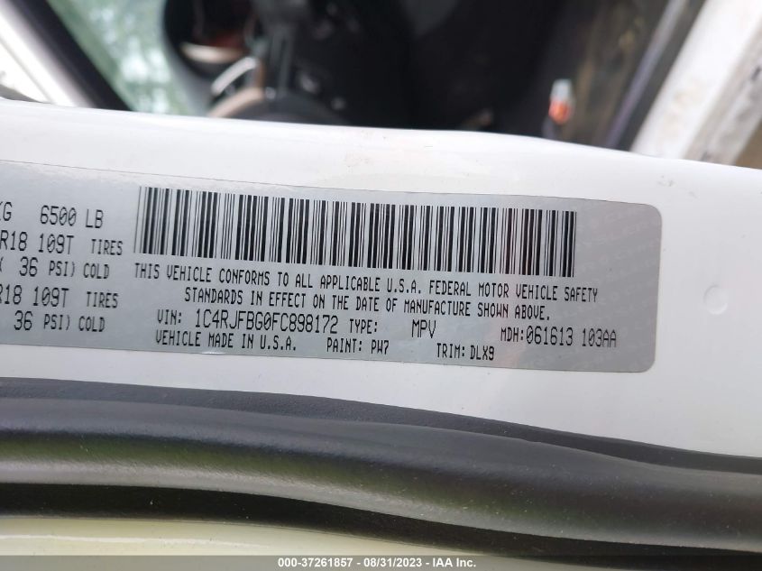 2015 JEEP GRAND CHEROKEE LIMITED - 1C4RJFBG0FC898172