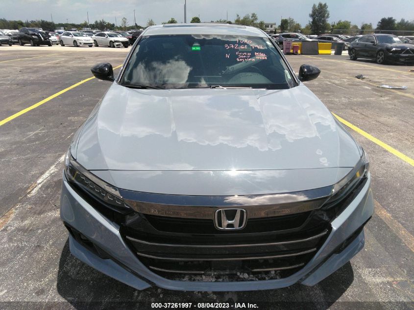2022 HONDA ACCORD SEDAN SPORT - 1HGCV2F38NA013187