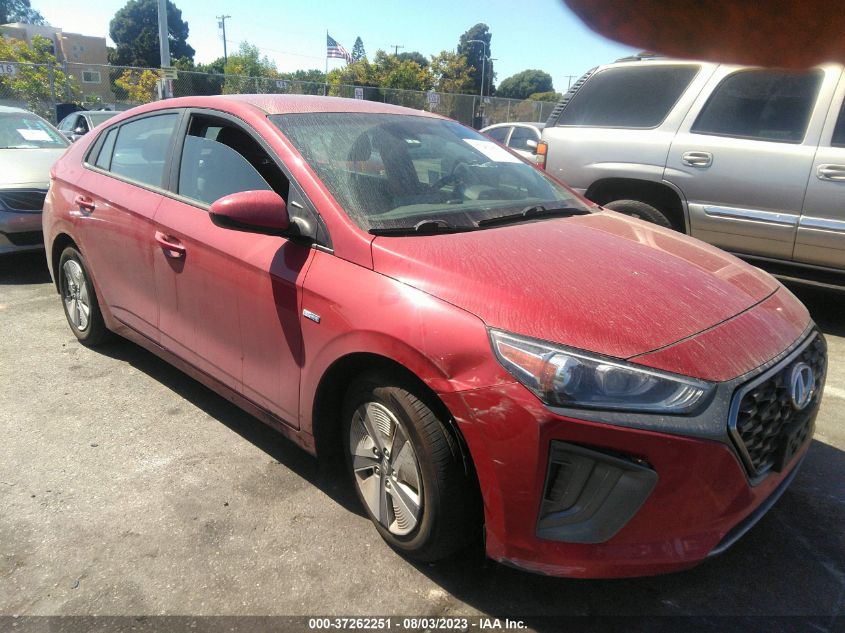 2020 HYUNDAI IONIQ HYBRID BLUE - KMHC65LC4LU226033