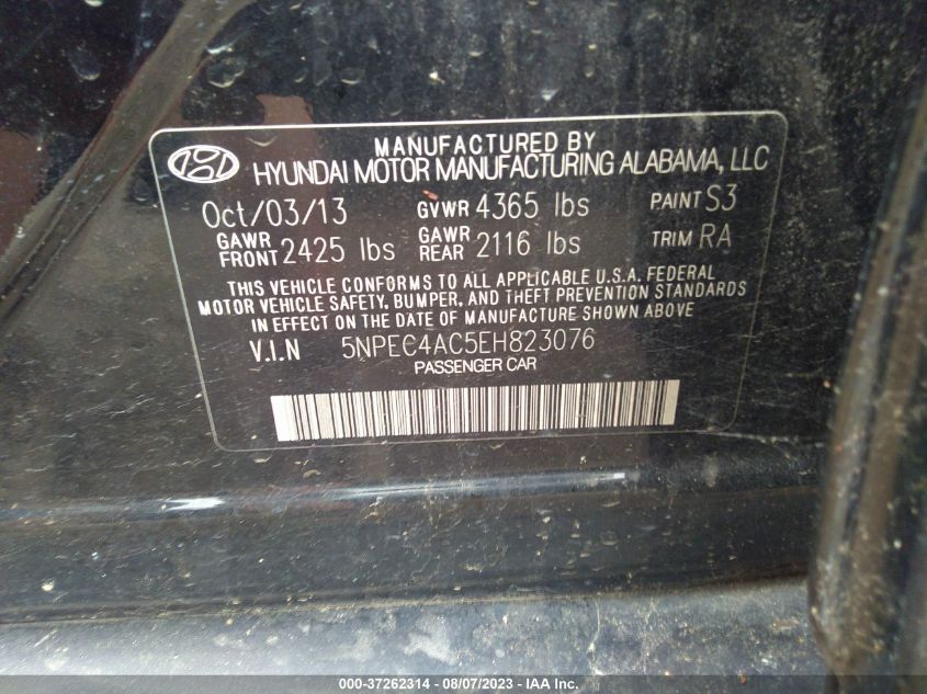 2014 HYUNDAI SONATA LIMITED - 5NPEC4AC5EH823076