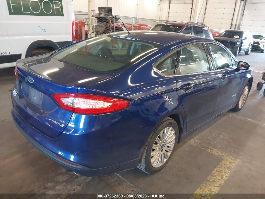 2014 FORD FUSION SE HYBRID - 3FA6P0LUXER260004