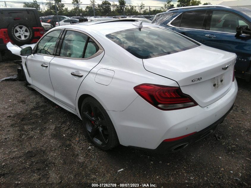 2019 GENESIS G70 3.3T ADVANCED - KMTG34LE1KU022218