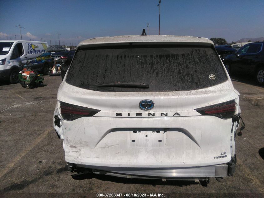 2022 TOYOTA SIENNA LE - 5TDKRKEC1NS122299