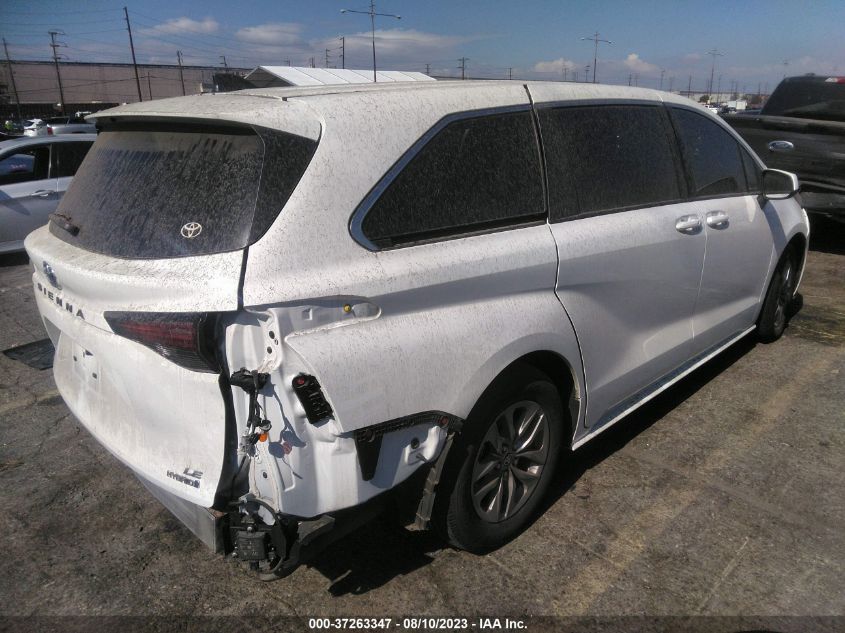 2022 TOYOTA SIENNA LE - 5TDKRKEC1NS122299