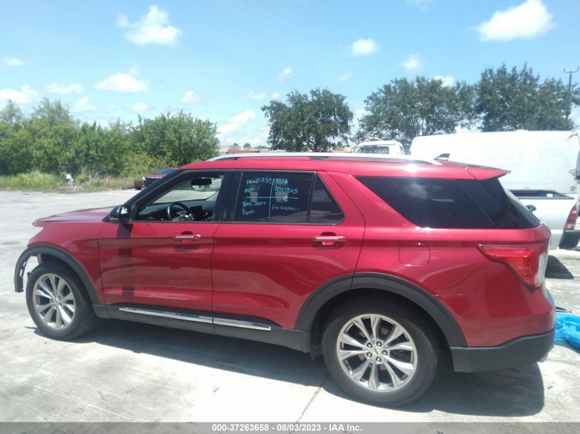 2021 FORD EXPLORER LIMITED - 1FMSK7FH9MGB03211