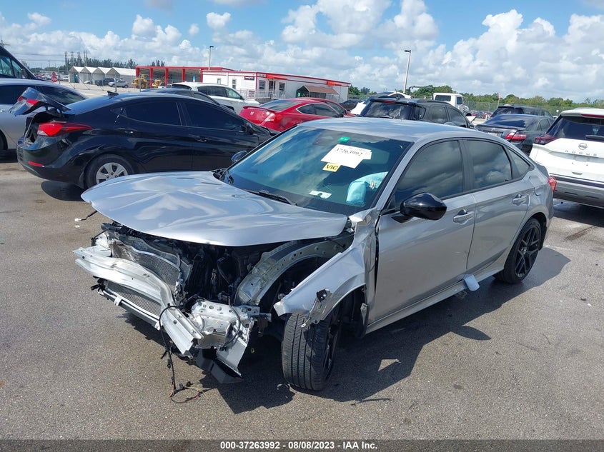 VIN 2HGFE2F52NH609640 2022 HONDA CIVIC SEDAN SPORT