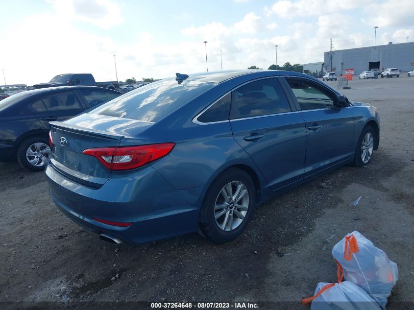 2015 HYUNDAI SONATA 2.4L SE - 5NPE24AF2FH122722