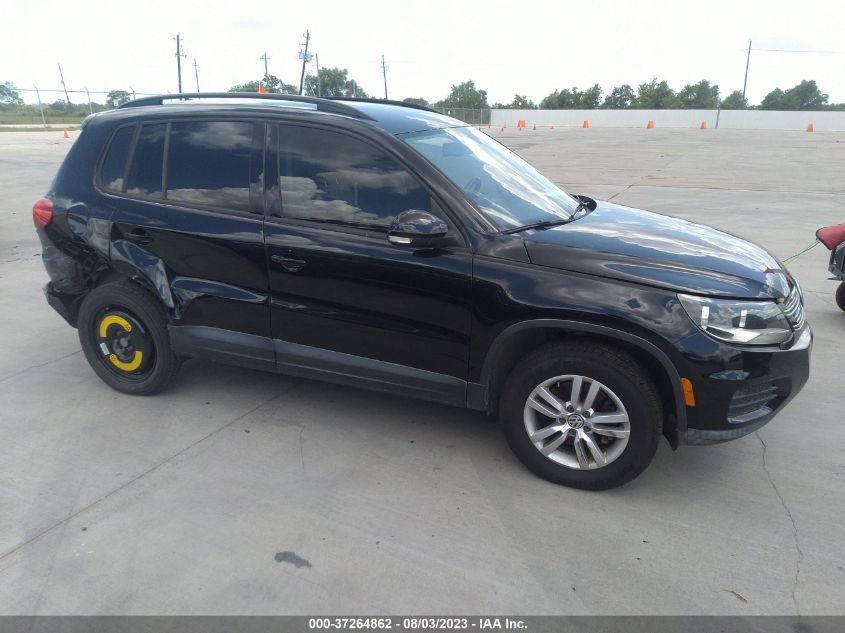 2016 VOLKSWAGEN TIGUAN S - WVGAV7AX9GW588137