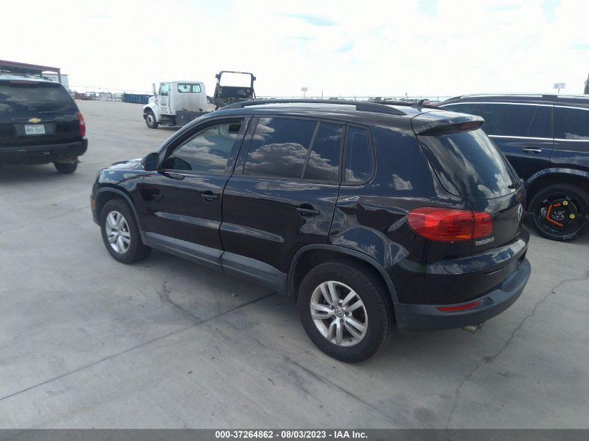 2016 VOLKSWAGEN TIGUAN S - WVGAV7AX9GW588137