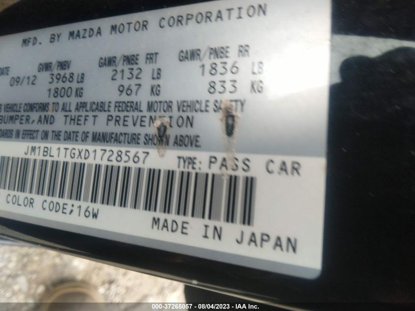 2013 MAZDA MAZDA3 I SV - JM1BL1TGXD1728567