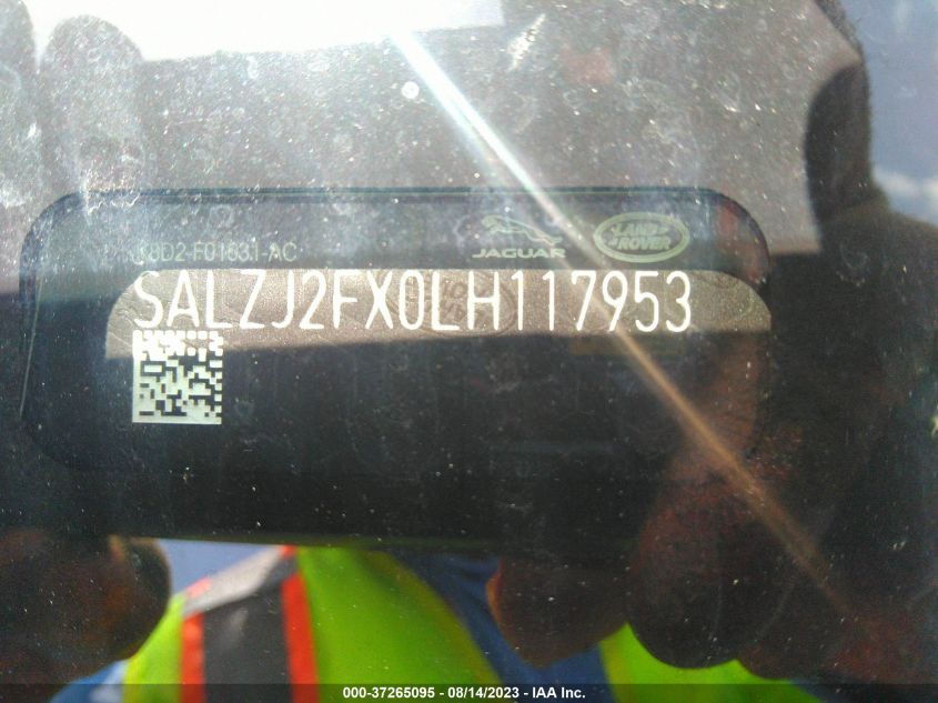 2020 LAND ROVER RANGE ROVER EVOQUE S - SALZJ2FX0LH117953