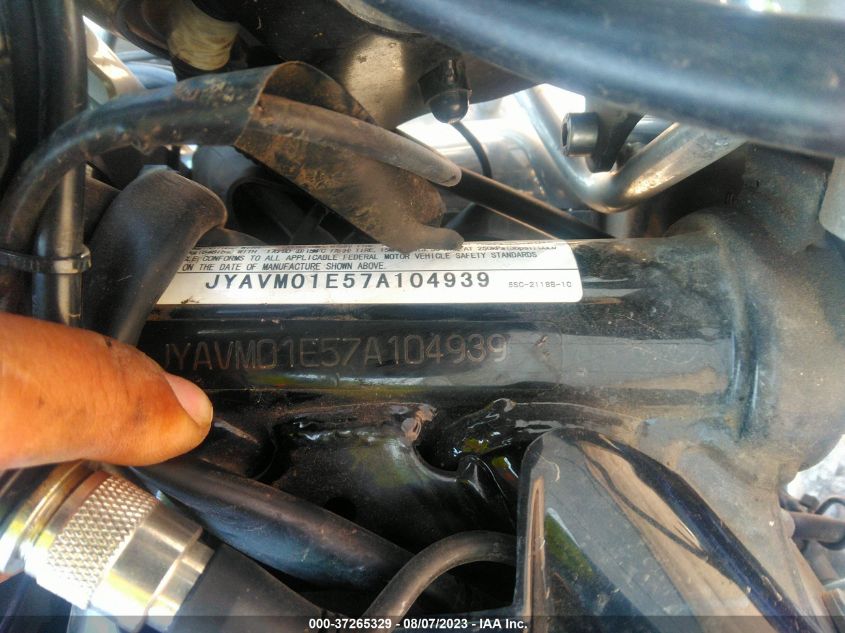 2007 YAMAHA XVS650 JYAVM01E57A104939