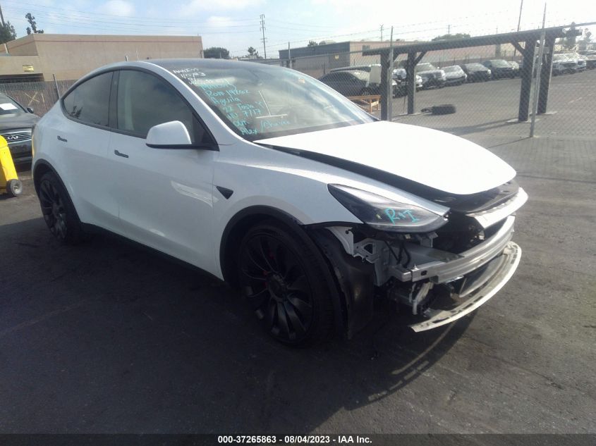 2022 TESLA MODEL Y PERFORMANCE - 7SAYGDEF5NF558151