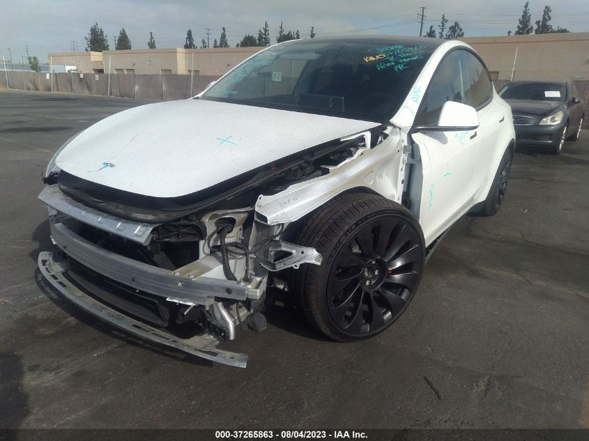 2022 TESLA MODEL Y PERFORMANCE - 7SAYGDEF5NF558151