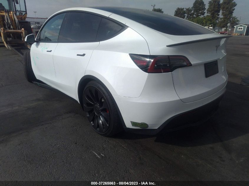 2022 TESLA MODEL Y PERFORMANCE - 7SAYGDEF5NF558151