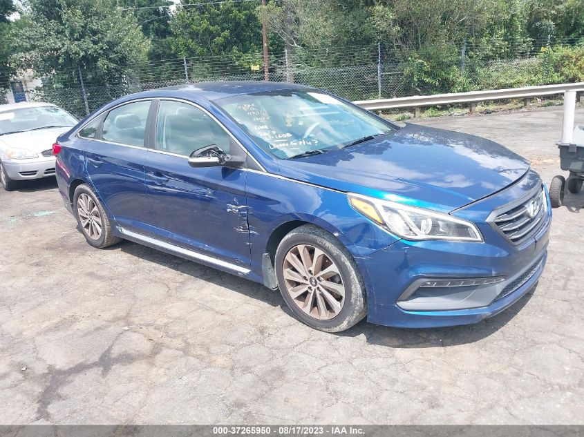 2016 HYUNDAI SONATA 2.4L SPORT - 5NPE34AF0GH299705