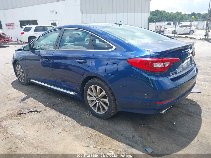 2016 HYUNDAI SONATA 2.4L SPORT - 5NPE34AF0GH299705