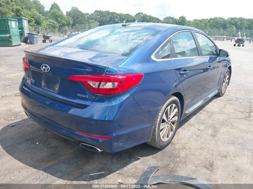 2016 HYUNDAI SONATA 2.4L SPORT - 5NPE34AF0GH299705