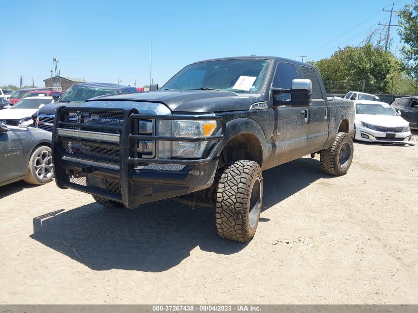 2015 FORD SUPER DUTY F-250 SRW LARIAT/PLATINUM - 1FT7W2BTXFEB68479
