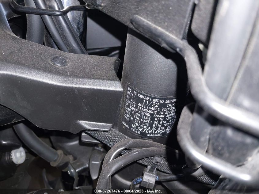 VIN ML5EXER1XPDA90042 2023 KAWASAKI EX650 R