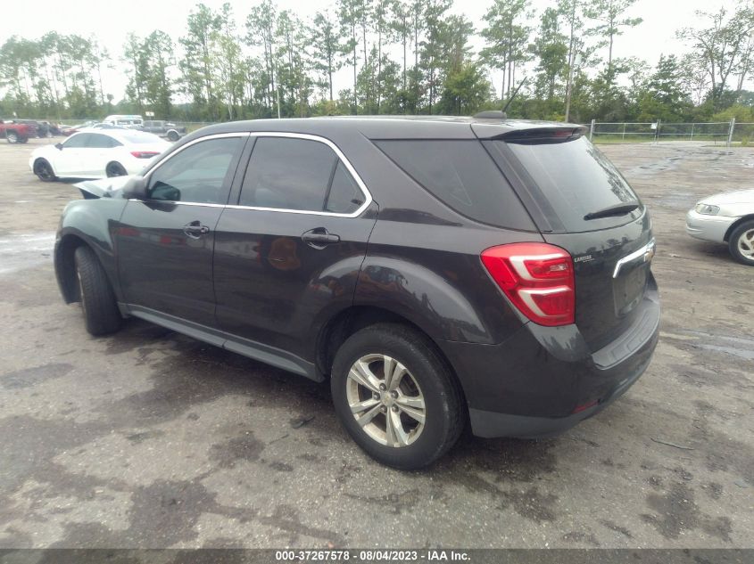 2016 CHEVROLET EQUINOX LS - 2GNALBEK9G6106201