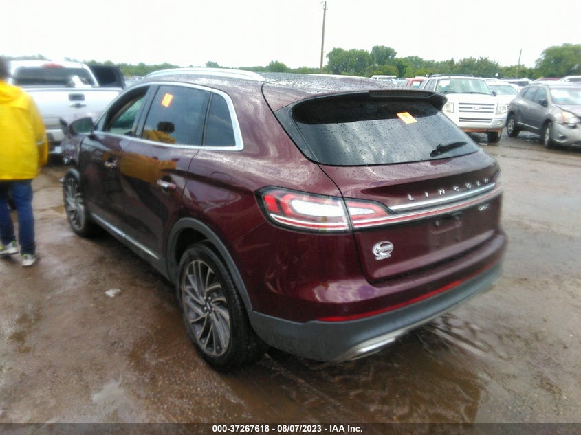 VIN 2LMPJ6L98KBL67867 2019 LINCOLN NAUTILUS RESERVE