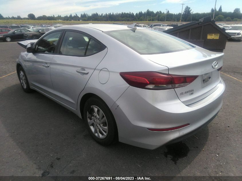 2017 HYUNDAI ELANTRA SE - KMHD74LF0HU083529